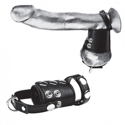 Кольцо на член и мошонку Cock Ring With 2  Ball Stretcher And Optional Weight Ring - BlueLine - в Коломне купить с доставкой