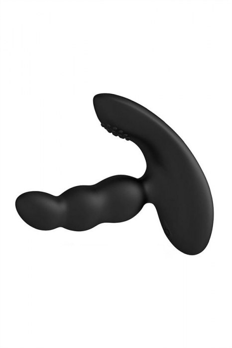 Черный силиконовый стимулятор простаты Levett Nitoc с пультом ДУ - Levett - в Коломне купить с доставкой