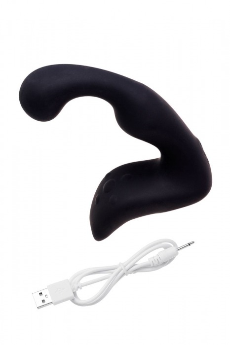 Чёрный изогнутый вибростимулятор простаты Erotist - Erotist Adult Toys - в Коломне купить с доставкой