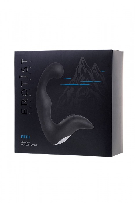 Чёрный изогнутый вибростимулятор простаты Erotist - Erotist Adult Toys - в Коломне купить с доставкой