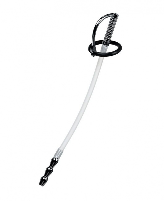 Силиконовый уретральный плаг со сменными фиксирующими кольцами Metal - ToyFa - купить с доставкой в Коломне