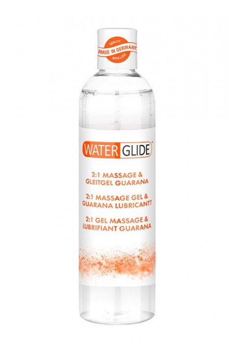 Гель-смазка 2-в-1 MASSAGE   LUBRICANT GUARANA - 300 мл. - Waterglide - купить с доставкой в Коломне