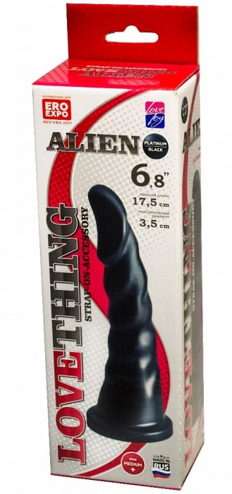 Насадка для трусиков харнесс Alien - 17,5 см. - LOVETOY (А-Полимер) - купить с доставкой в Коломне