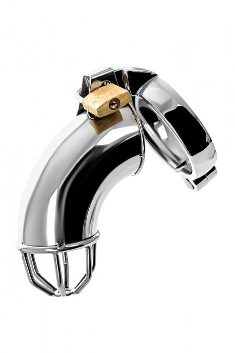 Серебристый мужской пояс верности TOYFA Metal - ToyFa - купить с доставкой в Коломне