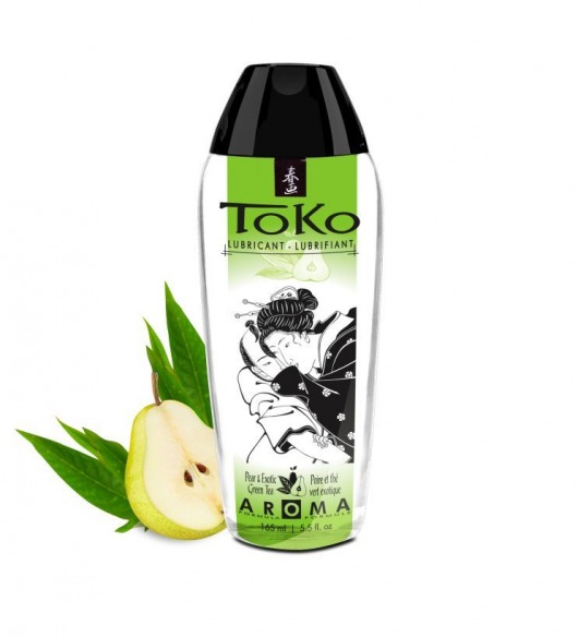Интимный гель TOKO Pear   Exotic Green Tea с ароматом груши и зеленого чая - 165 мл. - Shunga - купить с доставкой в Коломне
