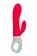 Красный вибратор с клиторальным отростком Petunia - 19 см. - ToyFa купить в Коломне с доставкой в Orgasmix.ru Красный вибратор с клиторальным отростком Petunia - 19 см. - ToyFa