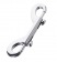 Серебристый двухсторонний карабин TOYFA Metal - ToyFa - купить с доставкой в Коломне